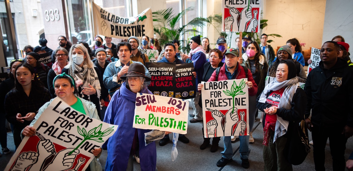For Palestine Solidarity, Bay Area Union Members Step Up and Dig In